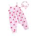 TAIAOJING Baby Romper Headband Sleeveless Love Day Heart Print Valentine s Girls Girls Romper&Jumpsuit One Piece Outfits 6-9 Months