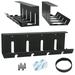 Under Desk Cable Management Tray No Drill Standing Desk Cable Management Rack Black Cable Raceway with Wire Organizer