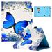 Universal Case for 6.5-7.5 Tablet Dteck Pretty Pattern PU Leather Stand Cover for Kindle Fire 7/Galaxy Tab A 7 /Galaxy Tab E Lite 7 /RCA Voyager 7 and more 6.5 - 7.5 in tablet 23 Blue Butterfly