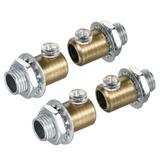 Uxcell Metal Cable Glands Cord Grips Screw Lock for Wiring Ceiling Lamp Bronze 4 Pack