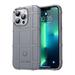 For Motorola Edge 2021 Rugged Shield Hybrid TPU Thick Solid Rough Armor Tactical Matte Grip Silicone Texture Protective Cover Cover Xpm Phone Case [Gray]