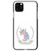 DistinctInk Case for iPhone 13 Pro MAX (6.7 Screen) - Custom Ultra Slim Thin Hard Black Plastic Cover - Unicorn - Make Your Own Magic - White