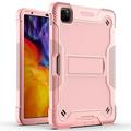 For Apple iPad Pro 11 2nd Generation 2020 / iPad Air 4th Generation 2020 Dual Layer Protective Shockproof Kickstand Heavy Duty Case Cover Rose Gold