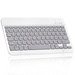 Ultra-Slim Bluetooth rechargeable Keyboard for Lenovo Tab3 7 and all Bluetooth Enabled iPads iPhones Android Tablets Smartphones Windows pc - Stone Grey