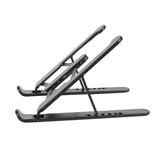 ODOMY Laptop Stand 9 Angles Adjustable 3 Folding Modes Portable Aluminum Stand-BLACK