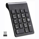 Wireless Number Pads Numeric Keypad Numpad 18 Keys Portable 2.4 GHz Financial Accounting Number Keyboard for Laptop PC Desktop Surface Pro Notebook