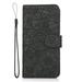 TOP SHE PU Leather Embossed TOP SHE Three Cards Folding Folio Case with Cards Holder Pocket Lanyard Anti-Scratch Shockproof Bumper Cover Personalized Case For Samsung Galaxy A71 4G Black