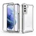 Samsung Galaxy S22 5G Case (2022) Dteck Clear Hard Back with Shockproof Enhanced Protective Bumper Phone Cover for S22 6.1-Inch Gray