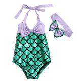 SANNEDONG Toddler Baby Girls Kids Mermaid Summer Beach Swimwear Swimsuit Bikini Monokini