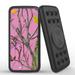 INFUZE Qi Wireless Portable Charger for CAT S62 / CAT S62 Pro External Battery (12000 mAh 18W PD USB-C/USB-A 3.0 Ports Suction Cups) with Touchless Tool - Pink Camo Tree