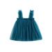 Bagilaanoe Toddler Baby Girl Tulle Dress Pleated Sleeveless A-line Princess Dresses 6M 12M 24M 3T 4T 5T Casual Swing Sundress