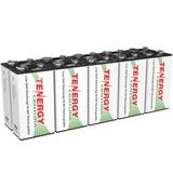 Tenergy Centura 9V Rechargeable Batteries 200mAh 9 Volt NiMH Batteries 10 Pack