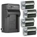 Kastar 4-Pack EN-EL1 Battery and AC Wall Charger Replacement for Nikon EN-EL1 ENEL1 Konica Minolta NP-800 NP800 Battery Nikon MH-50 MH-52 MH-53 Konica Minolta BC-900 Charger