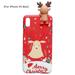 Worallymy Christmas Mobile Phone Case Snowflake Santa Claus TPU Protective Cover Replacement for iPhone XS Max 6.5 Type 6