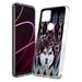 Capsule Case Compatible with T-Mobile Revvl 5G [Heavy Duty Men Women Girly Slim Cute Design Shockproof Phone Case Clear Cover] for TCL Metro TMobile Revvl 5G (Husky Flower)