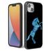 Bemz Dual Layer Hybrid Cover Case Compatible with iPhone 14 - Blue Fire Horse