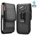 Takfox Phone Holster for Samsung Galaxy S20 Ultra S20 Plus S10+ S9 S8 S7 J7 J3 A01 A11 A21 A51 A71 A10e A20 A30 A50 K51 Stylo 6 Nylon Cell Phone Belt Clip Holster Carrying Pouch Card Holder Black