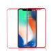 iPhone X Front and Back Screen Protector Mignova Front + Back Rear [9H Hardness 0.26 mm 2.5D] Premium Ultra-Clear Anti Scratch/Bubble Free Tempered Glass Case Cover for iPhone X (Red)