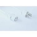 [UL Listed] OMNIHIL White 8 Feet Long AC Power Cord Compatible with INTEGRA DTR-60.5