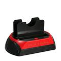 Lixada HDD Docking Station Dual Hard Disk Drive Docking Station Base for 2.5 Inch 3.5 Inch /SATA USB 2.0