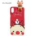 TureClos Christmas Mobile Phone Case Snowflake Santa Claus TPU Protective Cover Replacement for iPhone XR 6.1 Type 5