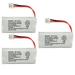 Kastar 3-Pack Battery Replacement for Uniden 8301 8310 BT101 BT1011 BT1018 CX300 DCX300 DCX400 DECT 3000 DECT 3080-2 DECT 6.0 DECT3080 DECT-3080 DECT30802 DECT-3080-2 DECT3080-2 DECT4086