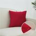 PhoneSoap Solid Color Velvet Pillow Dutch Velvet Cushion Office Car Pillowcase Red
