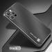 Dteck Case for iPhone 13 6.1 in Ultra Thin Metal Hybrid Brushed Matte Shockproof Lightweight Soft TPU Cushioned Hard PC Hybrid Case for iPhone 13 Black