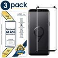 Samsung Galaxy S9+ Screen Protector 3-Pack Premium HD Clear Tempered Glass Screen Protector For Samsung Galaxy S9+ Anti-Scratch Anti-Bubble Case Friendly 3D Curved Film Compatible with Galaxy S9+