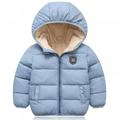 Baby Boy Girl Clothes Long Sleeve Hoodie Jacket Outerwear Down Coat with Zipper Children Kids Winter Warm Gifts for Outdoor 2-7Y