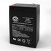 AJC Battery Compatible with Panasonic LCR6V4BP 6V 4.5Ah Emergency Light Battery