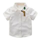 Maxcozy Toddler Baby Boys Casual Summer Short Sleeve Shirt 0-5Y