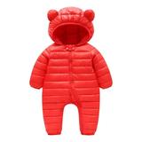 SYNPOS Infant Boys Girls Winter Snowsuit Romper Down Jacket Baby Hooded Thick Warm Jumpsuit Outwear 0-18Months