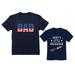 Dad & Toddler s USA Dad Daddy s Little Firecracker Matching Outfit Set - Perfect for 4th of July & National Holidays - Patriotic Navy Design - Dad Navy Medium / Toddler Navy 2T