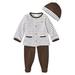 Just One You Made By Carter s Baby Boys Infant 3pc Pants Set Brown Preemie