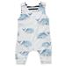 Sunisery Newborn Toddler Kid Baby Girls Boys Cotton Sleeveless Whale Print Romper Sets White 18-24 Months