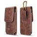 Luxmo Vertical PU Leather Belt Holster Carrying Case Pouch Designed for Sony Xperia 5 III - Brown