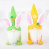 2PACK Easter Bunny Gnomes Spring Gifts Decor Elf Dwarf Ornaments Valentine Gnome Plush Handmade Gifts for Valentine s Day