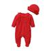 Gupgi Newborn Baby Girl Clothes Lace Romper Jumpsuit Hat Spring Rompers Outfit