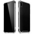 Skinit Textures Black Brushed Steel Texture iPhone XR Clear Case