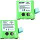 HQRP TWO Batteries for Motorola KEBT-072 KEBT-072-A KEBT-072-B M370H1A BNH370 BATT-8R
