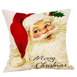 PhoneSoap Christmas Ornaments Doll Pillow Covers Santa Claus Pillowcase Colorful