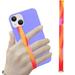 Silicone Cell Phone Strap Phone Grip Ultra Slim Phone Loop Finger Holder for Back of Phone Case Phone Finger Grip Strap Holder Phone Holder Compatible with iPhone 14/14 ProColourful