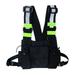 BIG SAVE!Radio Chest Harness Chest Front Pack Pouch Holster Vest Rig for Two Way Radio Walkie Talkie Men Women Fashion Chest Rig Bag Reflective Vest Hip Hop Streetwear Functional