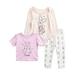 Disney Baby Girls Winnie the Pooh and Piglet 3 Piece Pants Set Sizes 0-24M