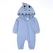 Dadaria Onesies for Baby 0-24Month Toddler Baby Girl Boy Long Sleeved Cartoon Shark Hooded Jumpsuit Romper Suit Blue 6-9 Month Toddler