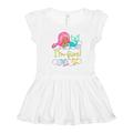 Inktastic I m 5 Mermaid with Pink Hair and Shells Girls Toddler Dress