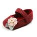 Infant Girl Shoes Mary Jane Flats Wedding Dress Shoes Soft Newborn Baby Girls Princess Crib Shoe First Walkers