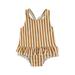 IZhansean Baby Girls Swimwear One-Piece Beachwear Sleeveless Summer Swimming Bathing Suit Yellow 2-3 Years