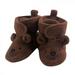 Hudson Baby Infant and Toddler Girl Cozy Fleece Booties Brown Bear 12-18 Months